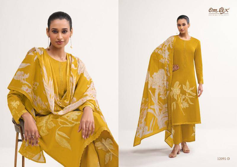 Omtex eshvi ikat Wholesale dress material market rates in Mumbai